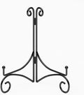 Plate Display Stands with Hinged Folding Design, 8 Inch Picture Frame Stand for Tables, Decorative Easels for Plates, Photos, Cards and Books, 8’’ Black