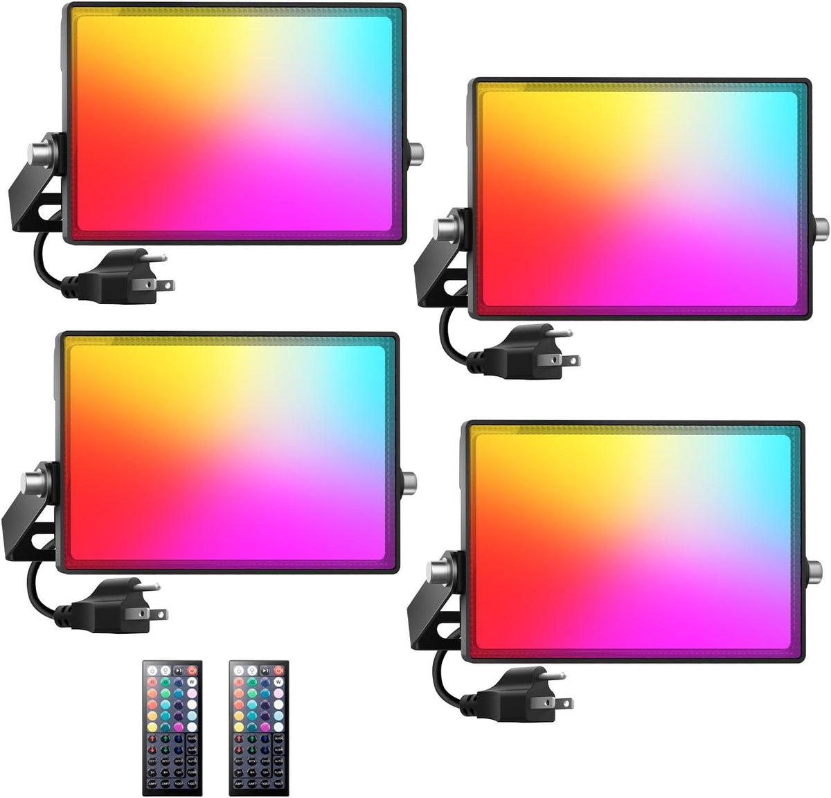 Onforu LED Flood Light Outdoor 300W Equivalent, 30W Color Changing RGBW Flood...