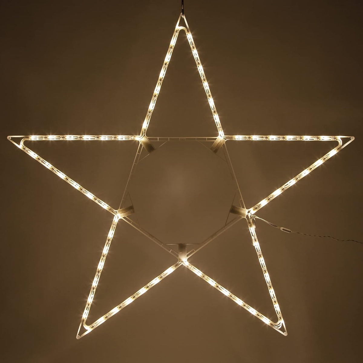 48" warm white led christmas star decoration folding, main product view