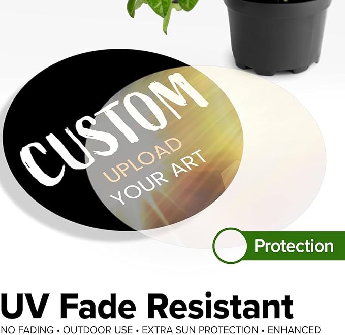 Custom Stickers for Weddings, Birthdays & Businesses - Personalized Labels with Your Logo - Waterproof, Fade and Heat Resistant - Pack of 100-1000 (Custom Image, 3 Inch)