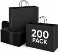 mesha large black gift paper bags with handles, main product view