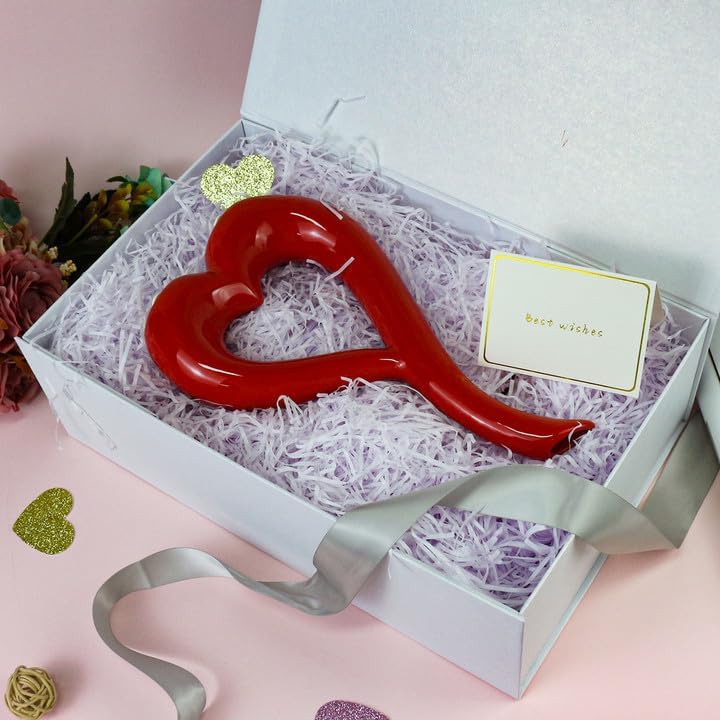 YINUOYOUJIA 3 Pack Large White Gift Boxes with Lid,14"x9"x4.5" Magnetic Gift Box with Ribbon,Cards and Envelopes for Presents,Great for Wedding,Birthdays,Crafting,Gift Packaging.