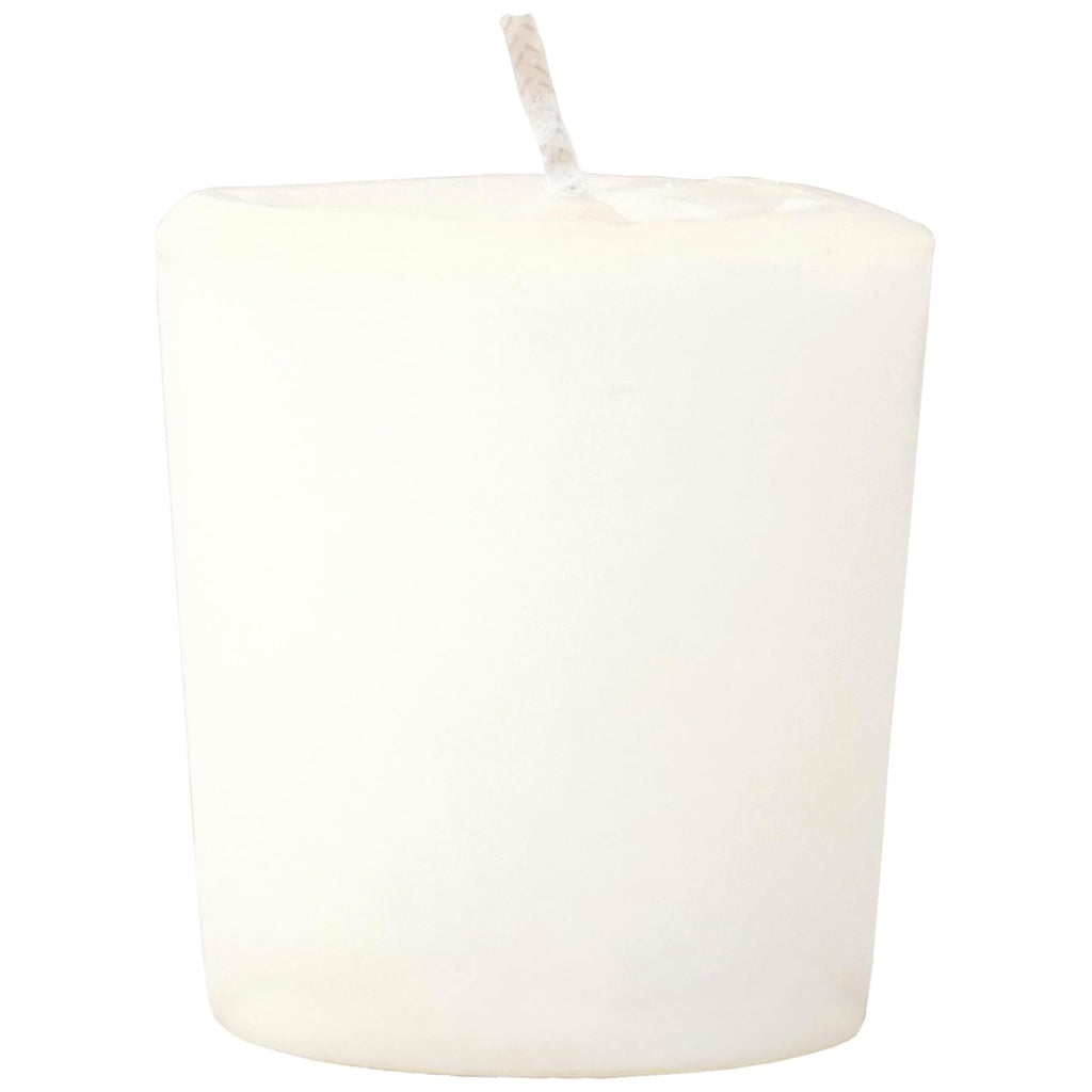 Aroma Naturals Votive Candles with Orange Clove and Cinnamon Essential Oil White Scented, Peace Pearl, 5.5x3.75x2 Inch (Pack of 6)