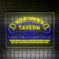 Custom Bar Neon Sign Beer Home Bar Lights Man Cave Acrylic Table LED Personalized Name Tavern Lighted Signs for Men Restaurant Coffee Workshop Garage Poker Signs Gifts