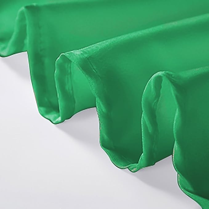 Rectangle Tablecloth 90x156 inch Washable Polyester Fabric Table Cloth for Wedding Party Dining Banquet Decoration（90x156, Emerald）
