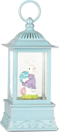 Easter Snow Globe, Easter Decorations for The Home, Lighted Glitter Bunny Snowglobe Lantern for Spring Home Decor