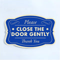 Custom Decorative Outdoor Metal Sign - Personalized Aluminum Driveway Sign, Waterproof, Made in USA - Design 3 Blue Steel 30x24 In