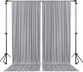 10 x 7 Feet New Dark Grey Backdrop Curtain for Partie, Background Curtains for Photoshoot, Birthday, Wedding, Halloween, Thanksgiving, Christmas, New Year Party Decorations 5Ft x 7Ft, 2 Panels
