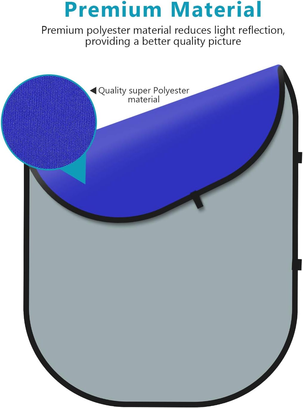 NEEWER Chromakey Backdrops, Double-Sided Blue and Grey Screen, 2 in 1