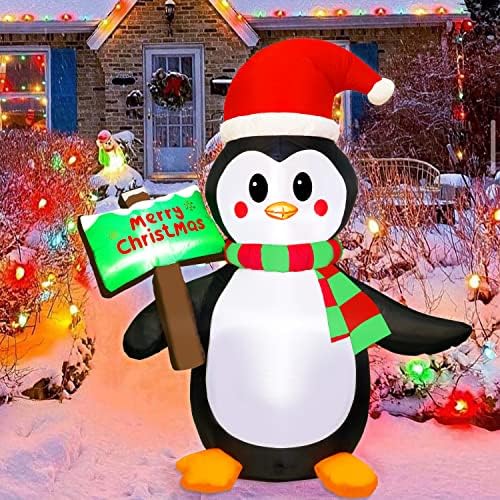 atdawn 5ft christmas inflatables blow up yard decorations showing dimensions