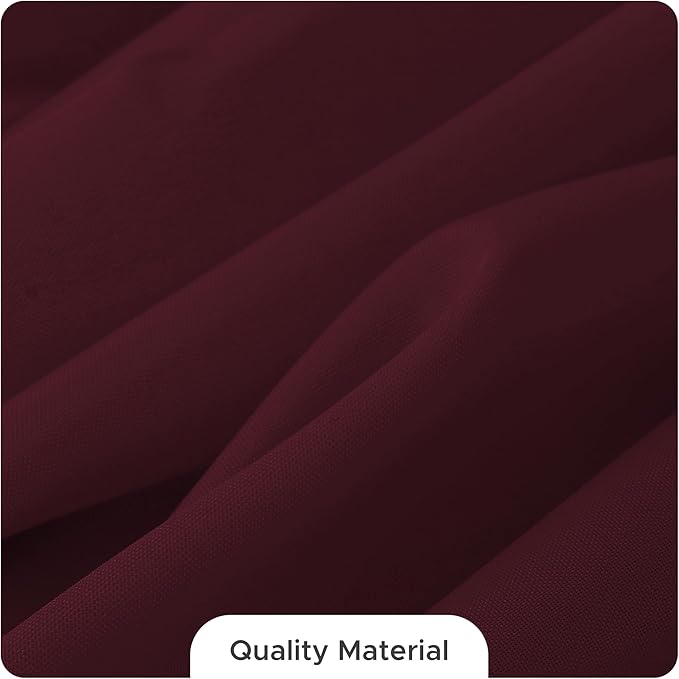 Fitable 8 Pack Table Cloth Rectangle Table: Stain and Wrinkle Resistant Tablecloth Rectangular, Washable Polyester Tablecloths for Wedding Party Dining Banquet Event Catering(Burgundy, 70x120 Inch)