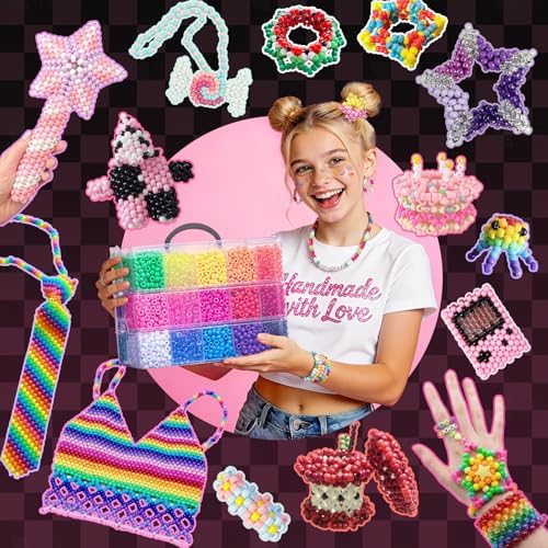 simetufy 10000pcs pony beads bulk 30 colors for, package contents