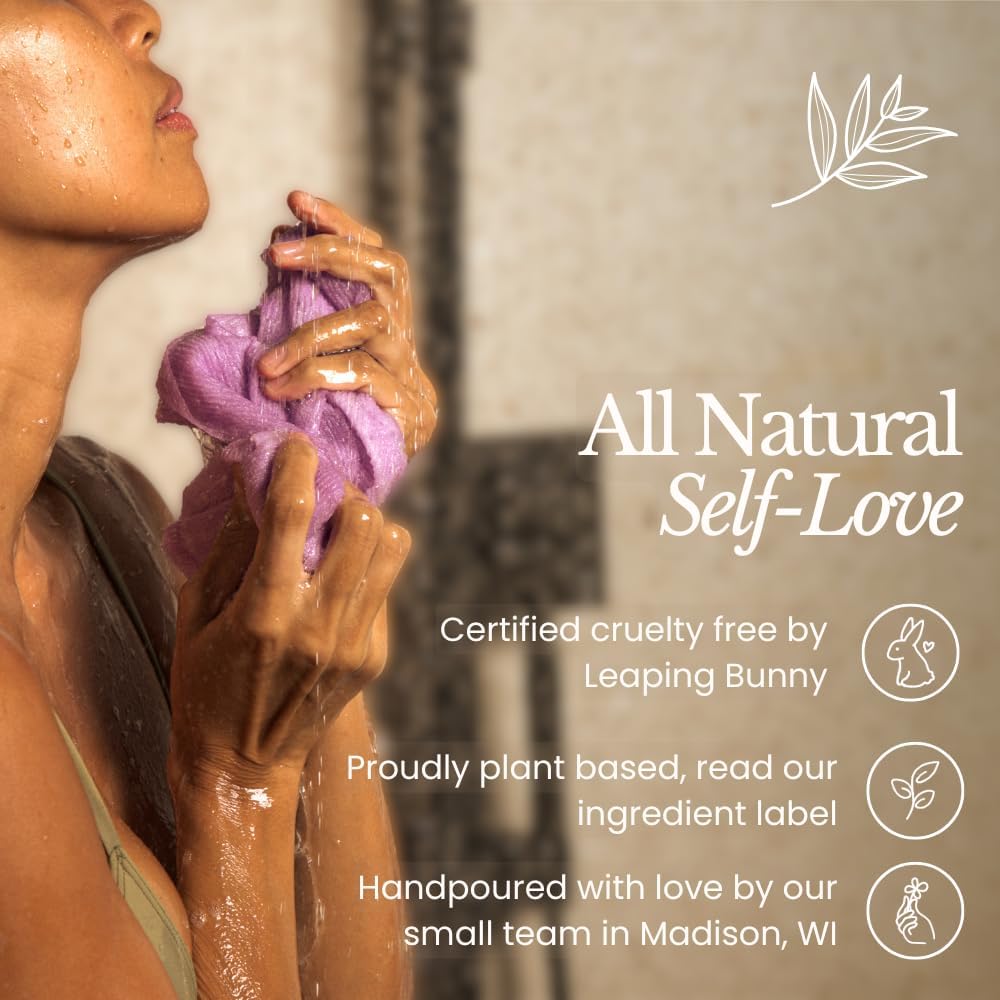 Bare Botanics 9oz Non Toxic Soy Candle Warm Vanilla Oak - 40+ Hour Burn | 100% Plant-Based Fragrance Oils | Handpoured in Wisconsin | Clean-Burning Soy Wax