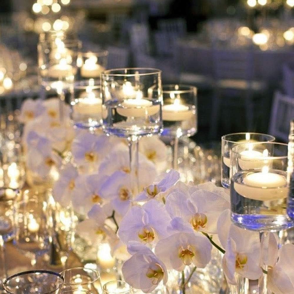 Set of 48 Unscented Floating Candles for Centerpieces, 2 Inch Small Floating Candles for Holiday, Weddings, Parties, Special Occasions and Christmas Home Decorations