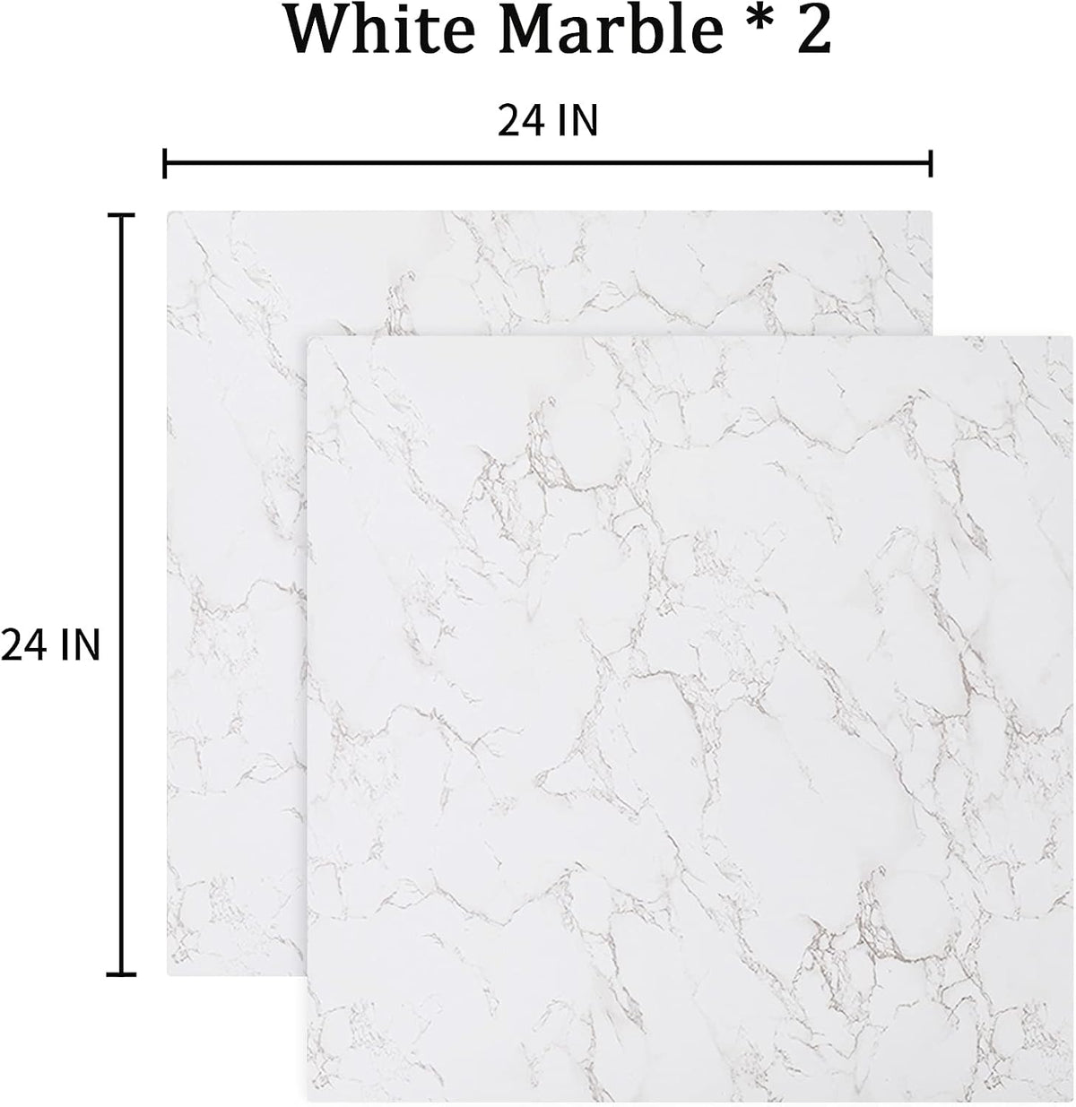 2 PCS Boards Photo Backdrop 2 Marbles Texture for Flat Lay, Food Photography ...