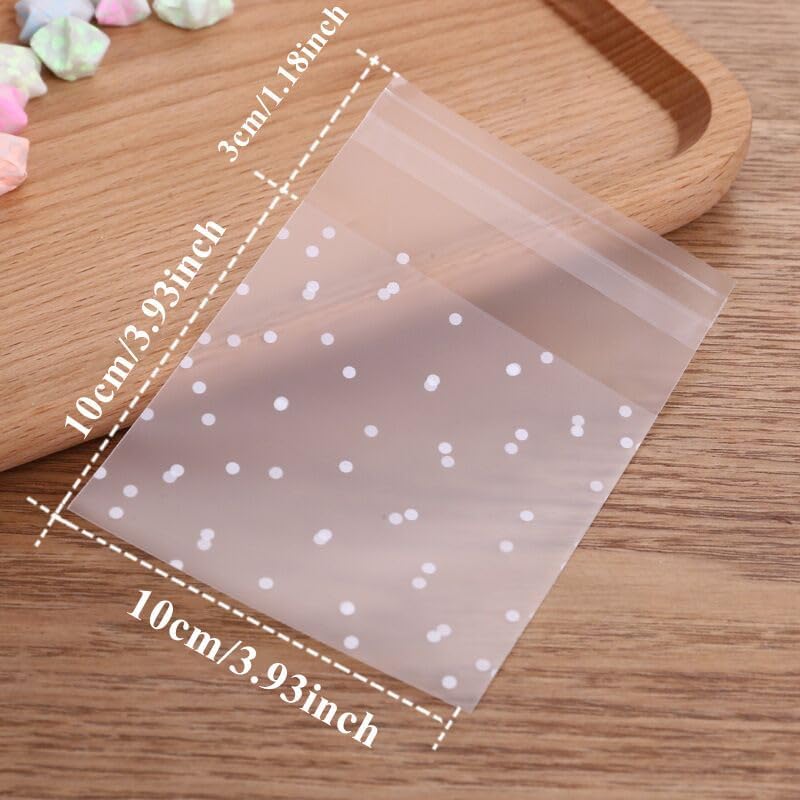 100Pcs Self Sealing Frosted Packaging Bags, Fashion Style Storage Bags, Reusable Sealing Plastic Bags for Gift Wrapping Storage Supplies