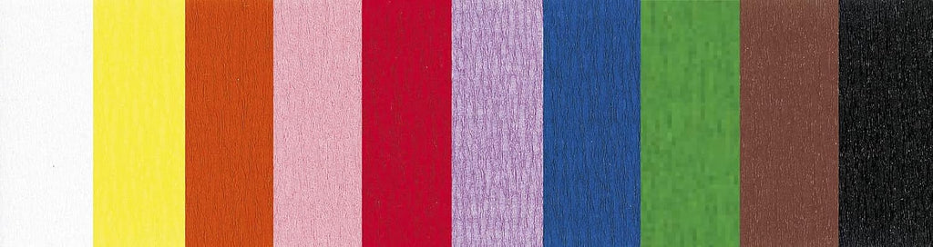 Clairefontaine Maildor Non-Flammable Crepe Paper roll 2.00x0.50m 10 Sheets-Assorted, 50x10x7 cm