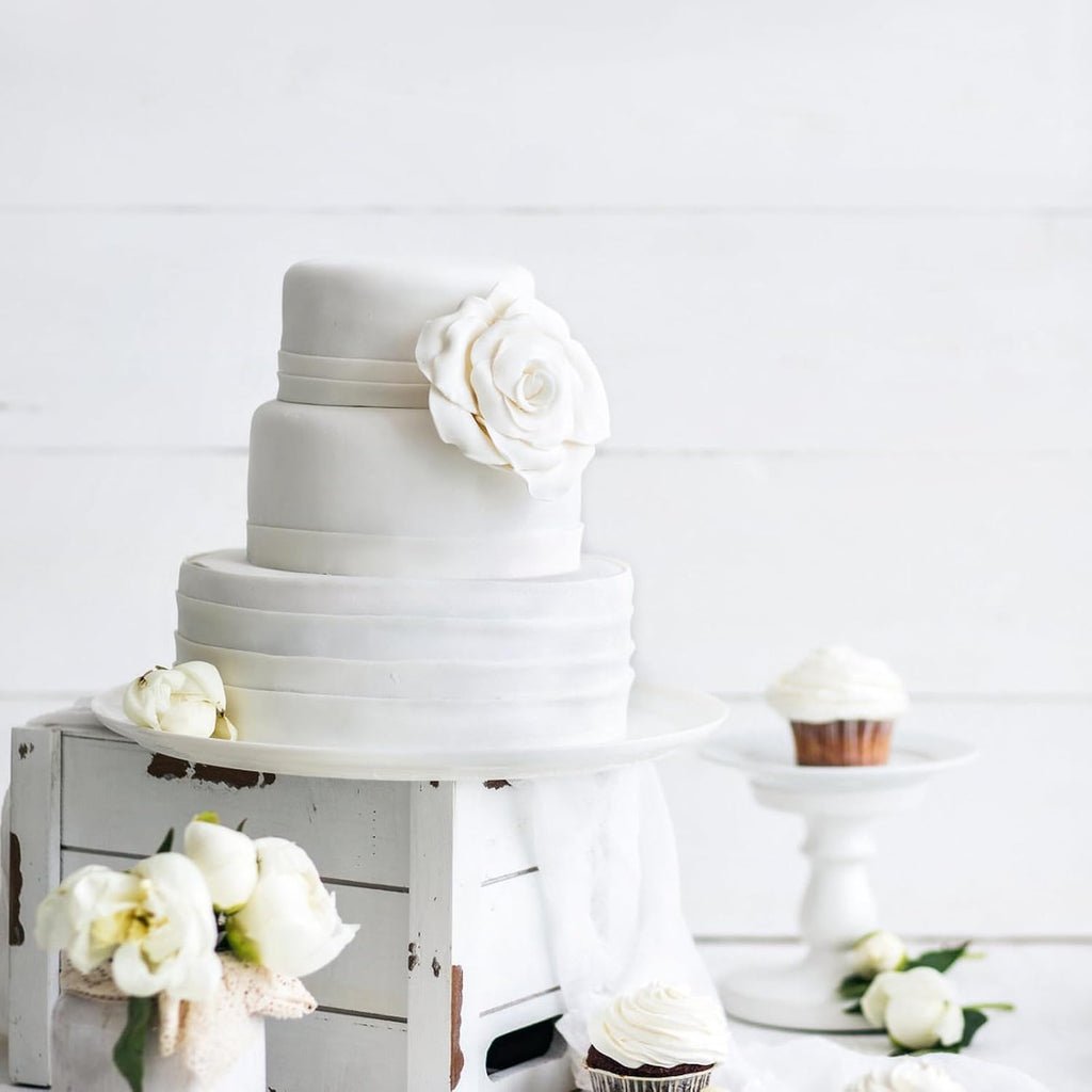 3 Tiers Foam Cake Dummies 4" 6" 8", White Dummy Cakes Styrofoam Sets, 9 Inch Tall Fake Cake, Dummy Cake for Wedding Cake Supplies Decorating Birthday Wedding Display