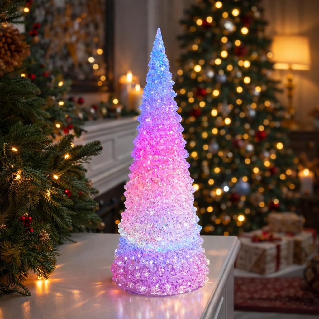 moments in time acrylic led color changing tree, main product view