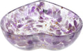Heart Shaped Crystal Candle Holder Bowl with Resin Material, Versatile Usage and Built to Last, for Living Room Home Decor, Romantic and Unique Texture Design