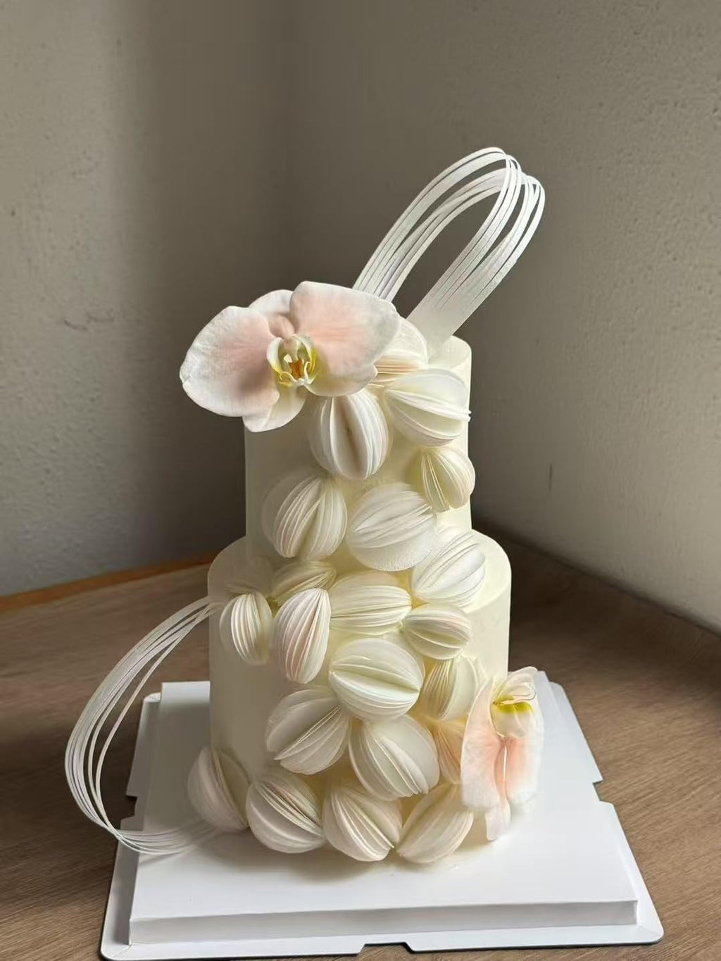 2 Tiers 4" 6" Fake Cake 4 Inch Tall Fake Birthday Cake Rounds Styrofoam Cake Dummies Set for Birthday, Wedding, Baby Shower Display