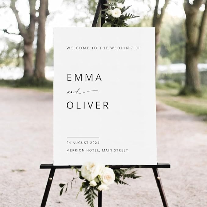 Welcome Sign For Wedding, Welcome To Wedding Sign, Welcome Wedding Sign, Personalised Welcome Wedding Sign, Welcome To Our Wedding Sign, Wedding Sign Board