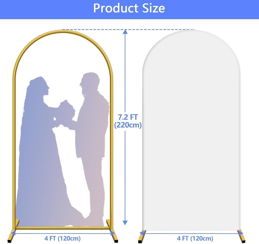 hemmotop metal arch backdrop stand and cover set, package contents