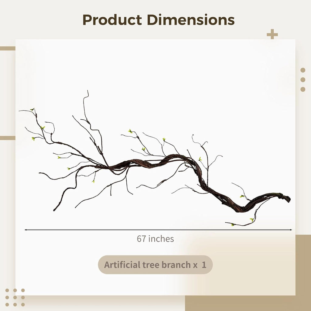 fake artificial tree branches for decoration - 67, side view