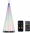 outdoor prelit led waterproof smart christmas cone tree, main product view