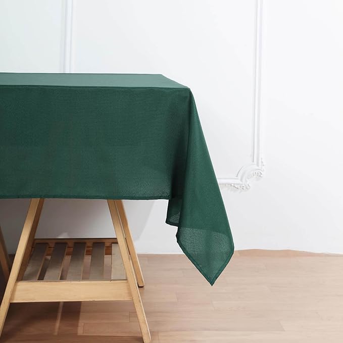 Efavormart 54x54 Hunter Emerald Green Wholesale Linens Seamless Polyester Square Tablecloth for Wedding Banquet Party Restaurant