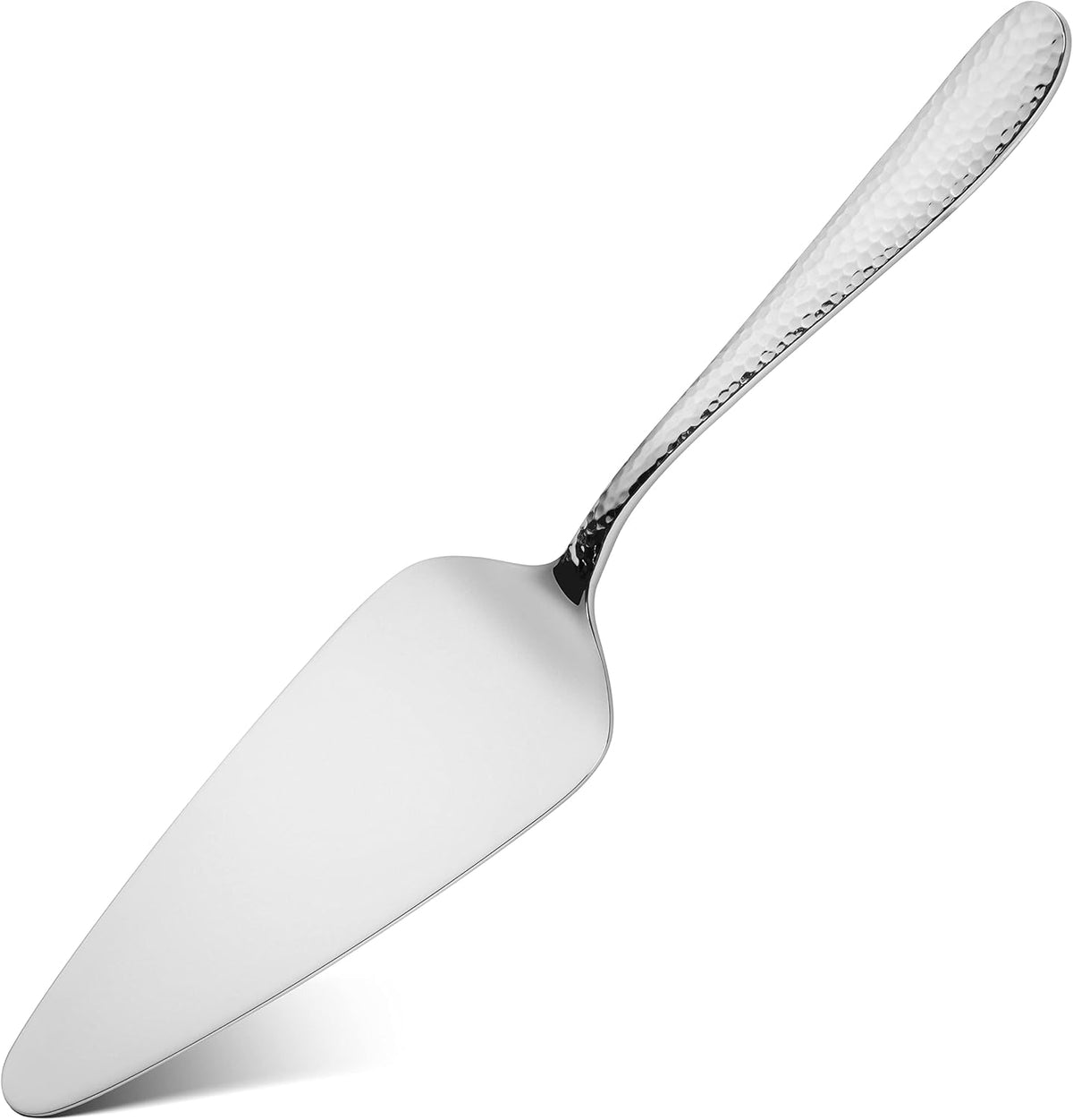 Hudson Essentials Bergamo Hammered 18/10 Stainless Steel Wedding Cake Knife &...