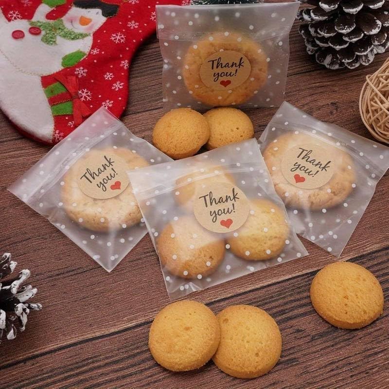 100Pcs Self Sealing Frosted Packaging Bags, Fashion Style Storage Bags, Reusable Sealing Plastic Bags for Gift Wrapping Storage Supplies