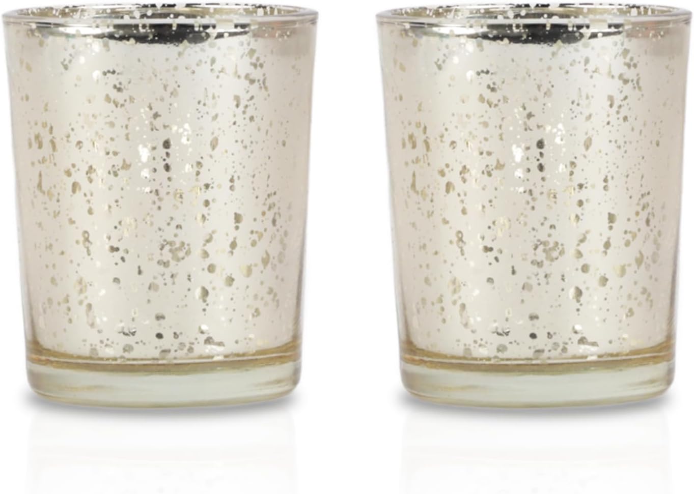 Li'Shay Gold Spot Plated Glass Candle Holder for Votive - Set of 2