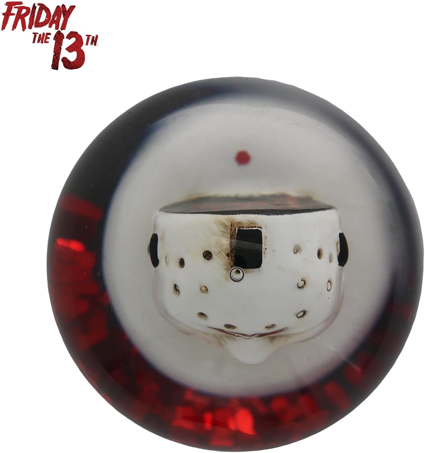 Friday the 13th Jason's Mask 3-Inch Mini Snow Globe with Swirling Glitter Display Piece | Horror Movie Collectible Keepsake