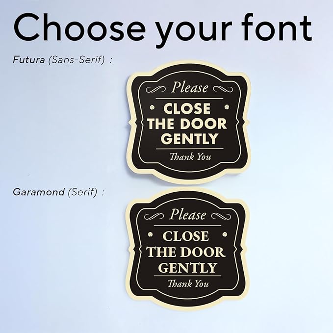 Custom Outdoor Decorative Metal Sign, Personalized Aluminum, Driveway Waterproof Sign, USA Made - Black 12x12