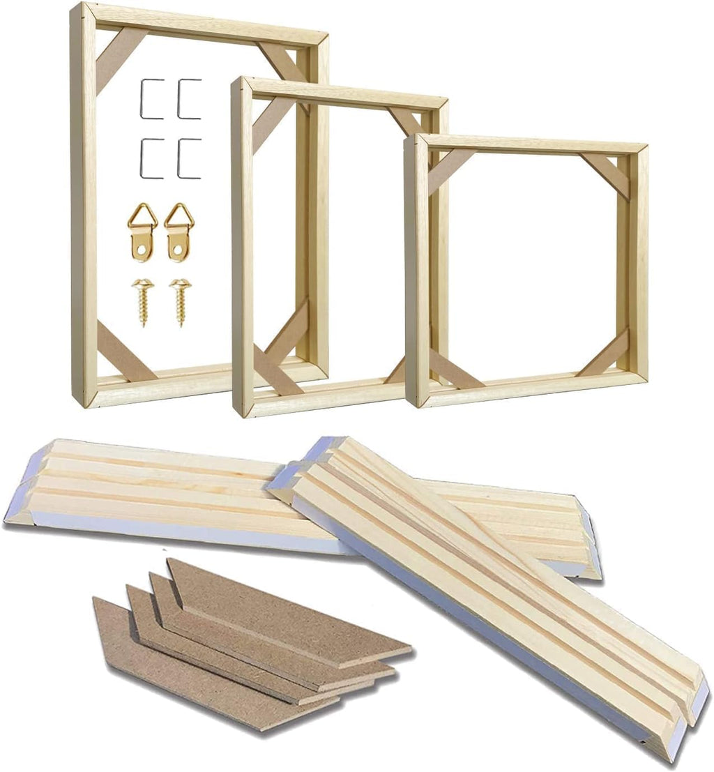 diy solid wood canvas frame kit with stretch, main product view