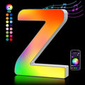 OJQ Light Up Letters LED Letter - Marquee Letters Room Decor Alphabet Letter Music Sync Color Change Colorful - Christmas Birthday Gifts for Girl - Teen Girls Gifts Party Home Wall Decor