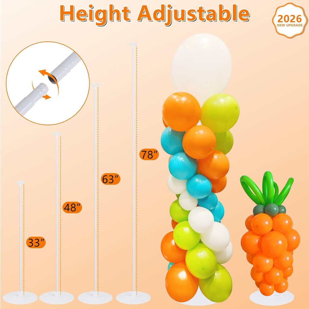 balloon column stand set of 4, adjustable balloon, close-up detail