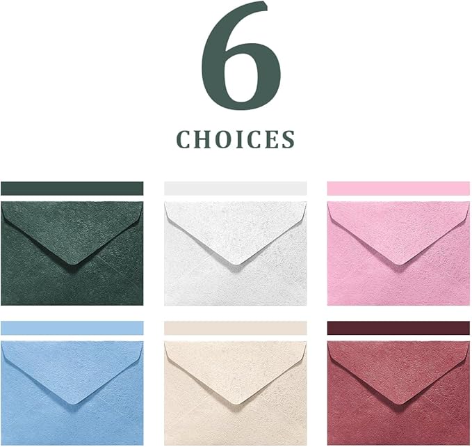 30 Pieces A6 Envelopes with 30 Seal Stickers, 6.32 x 4.45 inch Envelopes for 4 x 6 Wedding Invitation Cards, Greeting Cards, Graduation, Birthday Party Invitations, Green.