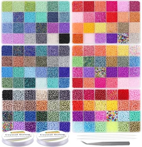 eutenghao 81600pcs glass seed beads craft beads 6/0,8/0,12/0, main product view