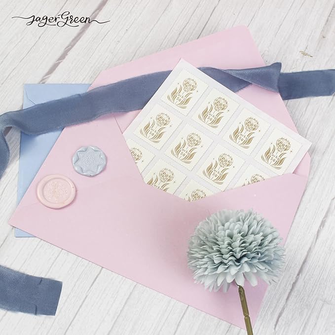50 Pack 5x7 Envelopes Letter Size, Pink A7 Envelopes Self Seal for Wedding Invitation, Envelope 5.4x7.6 for Greeting Cards, Photos, Baby Shower, Graduation, Thank You Cards, Announcements