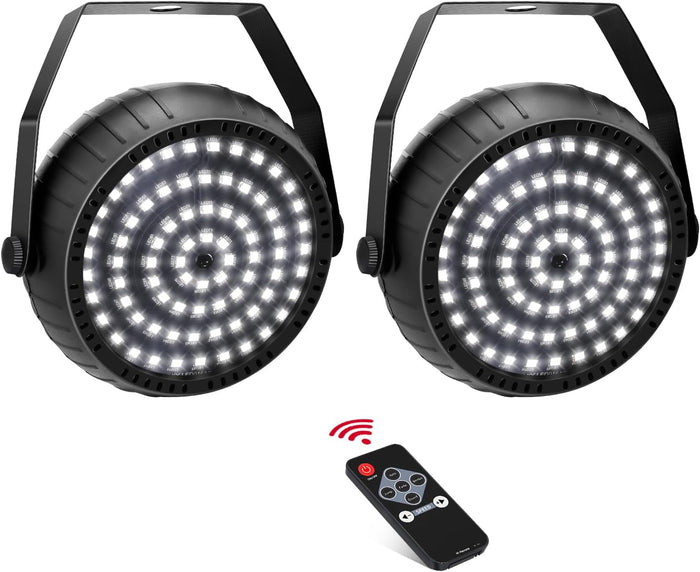 Telbum White Strobe Lights Halloween Super Bright 78 LEDs Strobe Light for Parties Sound Activated Mini DJ Strobe Light with Remote Control, Best for Room Stage Party Dance Wedding