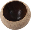 Coconut Shell Candle Holder Decorative Bowl for Home Decor and Aromatherapy, Handmade Sustainable Brown Round Cup(primitive shell)