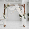 thorise 7.3ft wooden wedding arch stand square wood, main product view