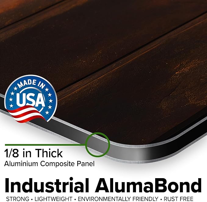 Custom Sign, Custom Street Sign, 11 Font Colors, 13 Font Styles, 4 Hole Options, 22 Sizes, 24x30 Inches, Rust Free DiBound, Fade Resistant, Made in USA by My Sign Center (Vintage Wood)