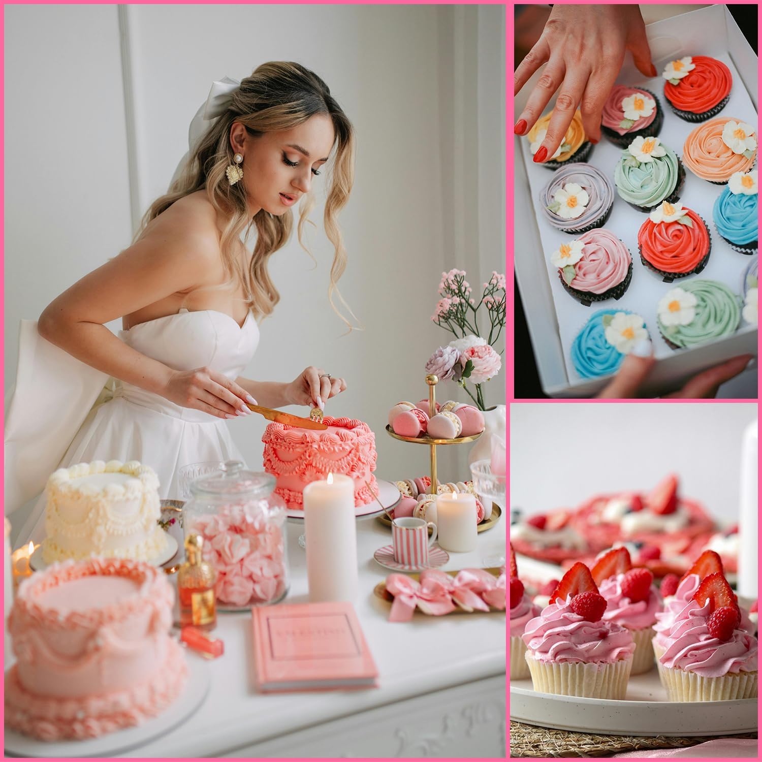 540PCS Cake Decorating Kit - Baking Supplies with 4 Springform Pans, Rotating Turntable, Decorating Tools, Cake Baking Supplies Set for Beginners