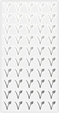 50 Wedding Meal Stickers - Food Identifier & Menu Choice Place Cards for Party Seating - Meal Option Indicator (Silver, Vegan)