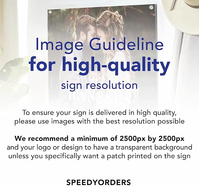 Custom Metal & Aluminum Signs - Personalized Business Signs, White (20x20 In)