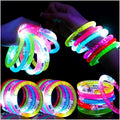 24Pcs Glow in the Dark Party Supplies for Kids/Adults, Flashing Light up Toys LED Bracelets Halloween Glow Sticks, Party Favors Carnival Birthday Concert Gifts Accessory