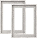 farmhouse canvas frames 12x16,0.9" deep,2 pack,distressed white, main product view